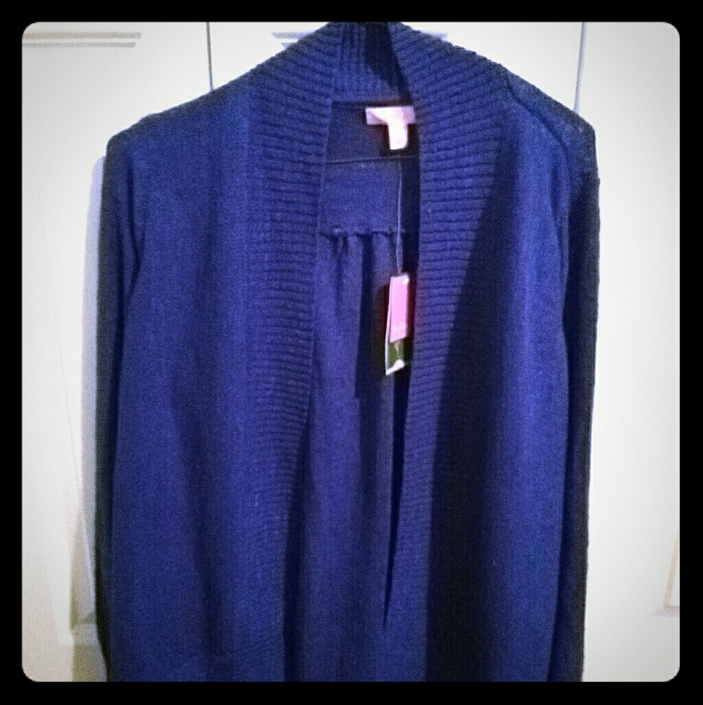 NWT Lilly Pulitizer Bomber Blue Isle Cardigan